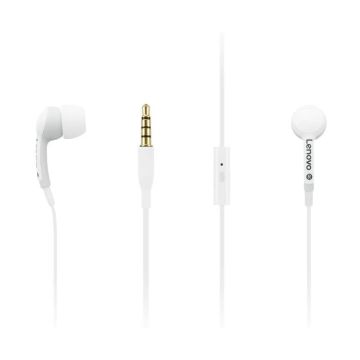  Ecouteurs intra-auriculaires avec Micro LENOVO 100  Blanc