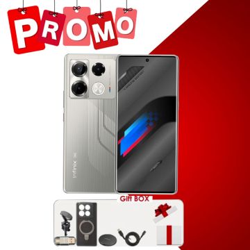 Smartphone INFINIX Note 40 Pro+ 5G 12Go 256Go Racing Edition Gris + Gift Box 