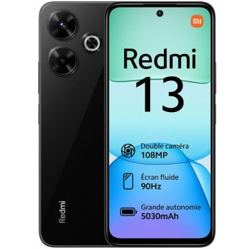 Smartphone XIAOMI Redmi 13 8Go 256Go - Noir