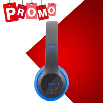  Casque Stéréo Sans Fil OAKORN P47 Bluetooth - Bleu