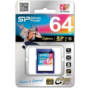  Carte Mémoire SILICON POWER 64Go