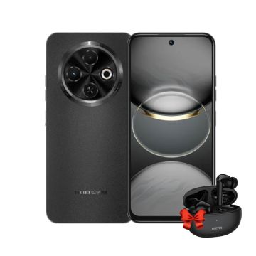  Smartphone TECNO Spark 30C 6Go 128Go  Noir + Earbuds TECNO Offert