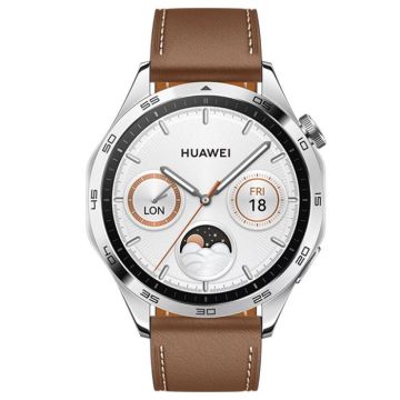 Montre Connectée HUAWEI Watch GT 5 46 mm en Cuir Marron