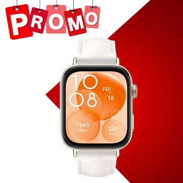 Montre Connectée HUAWEI Watch Fit 3 Blanc - Cuir