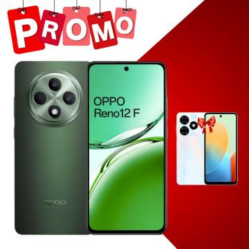 Smartphone OPPO Reno12 F 4G 8Go 256Go Vert Olive + TECNO SPARK GO 2024