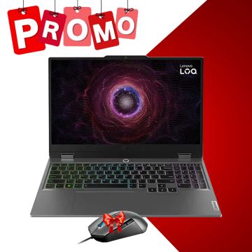 PC Portable Gamer LENOVO LOQ 15ARP9 AMD RYZEN 7 12Go RTX 4050 + Souris Gatuite