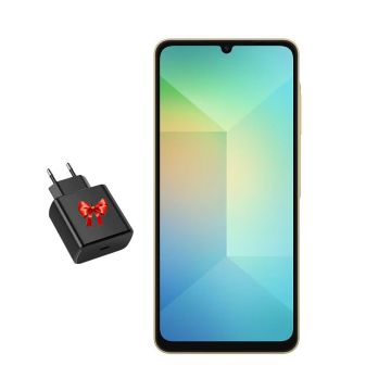 Smartphone SAMSUNG Galaxy A06 4Go 128Go Gold + Chargeur 45W Offert