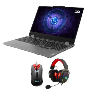 PC Portable Gamer LENOVO LOQ 15IAX9 i5 12è Gén 16Go 512Go RTX 3050 6G + Casque et Souris Gamer Gratuites
