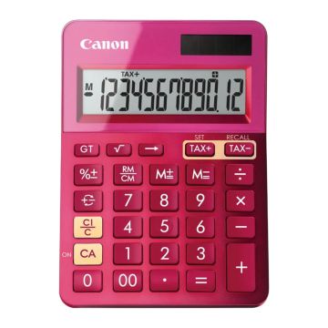 Calculatrice de bureau Canon LS-123K-MP 12 chiffres Rose