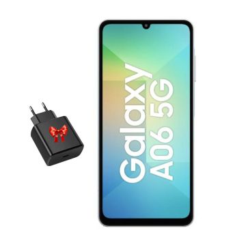Smartphone SAMSUNG GALAXY A06 5G 6Go 128Go - Gris  + Chargeur 45W Offert