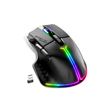 Souris Gamer sans fil Spirit of Gamer PRO M5 800 DPI - Noir/Blanc