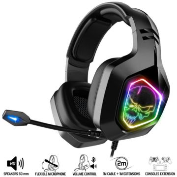  Micro Casque Gamer Filaire SPIRIT OF GAMER Elite H50 Edition RGB - Noir