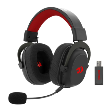 Casque Gaming Sans Fil REDRAGON  Zeus Pro Noir