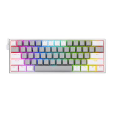 Clavier Gaming Mécanique REDRAGON FIZZ K617 RGB - Gris Blanc