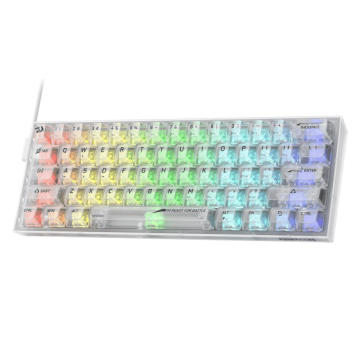Clavier Gaming Mécanique REDRAGON FIZZ K617 RGB - Transparent