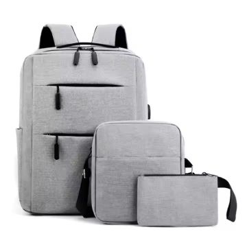Sac à Dos 3 En 1 Pour PC Portable 15.6'' Avec Port USB - Gris