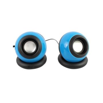  Haut Parleur Filaire multimédia 2.0 M31 - Noir&Bleu