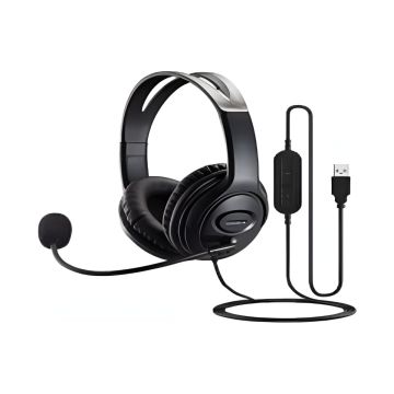 Casque USB Noir 
