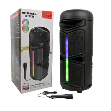 Haut Parleur Sans Fil ZQS 4293 Rechargable Avec Microphone - Noir