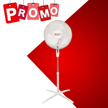 Ventilateur avec pieds HGE marina 35W - Blanc