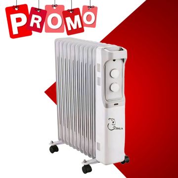 Radiateur à bain d'huile COALA BH2000 9 Éléments 2000W - Blanc