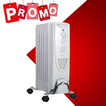 Radiateur Bain d'Huile BIOLUX RB-1503 7 Éléments 1500W - Blanc