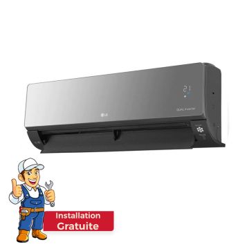  Climatiseur Dual Inverter LG 12000BTU Chaud Froid ARTCOOL Mirror WiFi - Garantie 3ans Avec Installation Gratuite