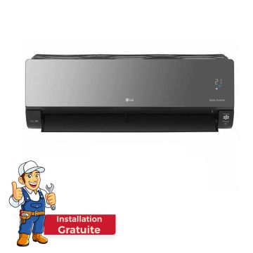 Climatiseur Dual Inverter LG 18000BTU Chaud Froid ARTCOOL Mirror WiFi - Garantie 3ans Avec Installation Gratuite