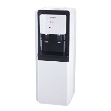 Fontaine D'eau Fraîche PRESTIGIA Chaud et Froid 20 Litres avec Mini Bar Blanc et Noir