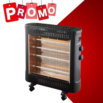 Chauffage Électrique BIOLUX RQ-2000 2000W Noir