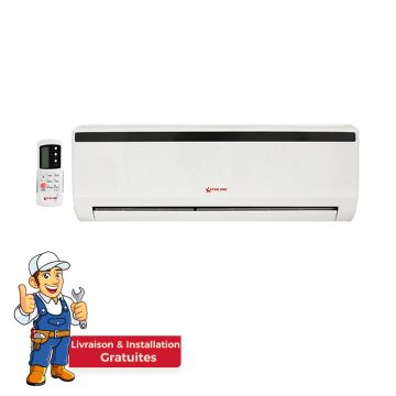 Climatiseur Inverter STAR ONE  12000 BTU Chaud/Froid  Avec Installation et livraison gratuites