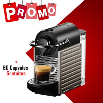 Machine à Café C61-N1-XE/ 1500W Noir NESPRESSO + 60 capsules gratuites 