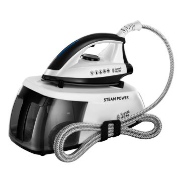 Central à Vapeur 24420-56 2400W Noir et Blanc RUSSELL HOBBS