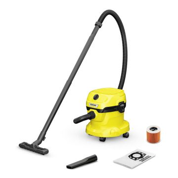 Aspirateur Eau et Poussière WD2 Plus VC 1000W Jaune-Noir KARCHER