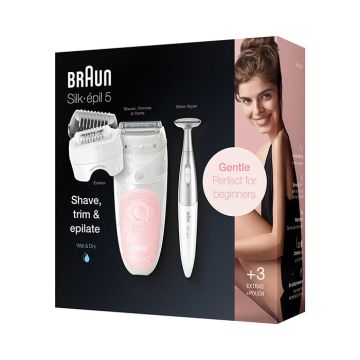 Epilateur SES5-820 Epilateur Silk épil 5 sensosmart  Blanc et Rose BRAUN