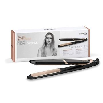 Lisseur ST393E Advanced Ceramic 6Temp Ionique Noir Doré BABYLISS