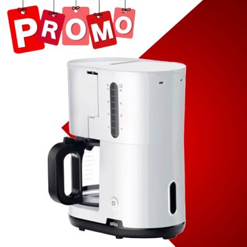 Machine à Cafè Filtre KF1100WH 1000W Blanc BRAUN