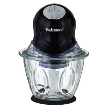 Mini Hachoir Bol En Verre THA-606 400W Noir TECHWOOD