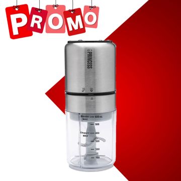 Mini Blender & Hachoir 221080 350W Inox PRINCESS