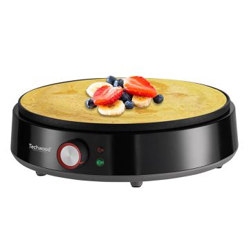 Crêpière Électrique TCP-166 1200W Blanc TECHWOOD