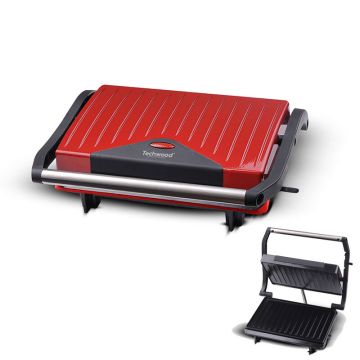 Appareil à Panini Grill TPG-755 750W Rouge TECHWOOD