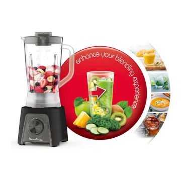 Blender Avec Moulin LM2C3125 450W Noir MOULINEX