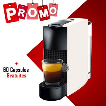 Machine à Café ESSENZA Mini C30 N1 XE 1200 W Blanc NESPRESSO + 60 capsules gratuites 