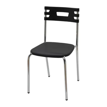 Chaise Chromé City SOTUFAB - Noir