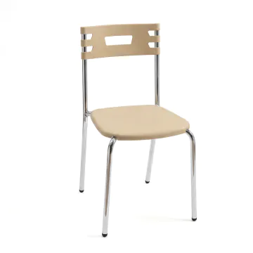 Chaise Chromé City SOTUFAB - Taupe