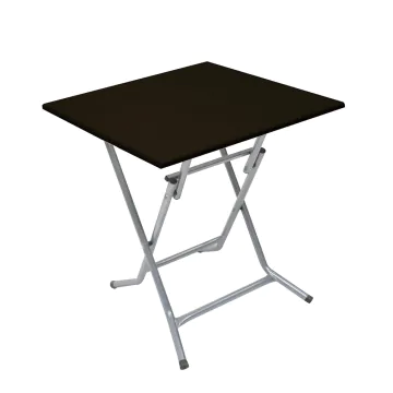 Table SOTUFAB Pliante Carre 70x70 PVC - Noir