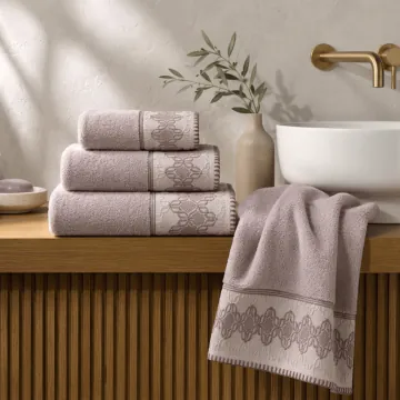 Serviette De Bain 70x140 KHT25-08 Rose