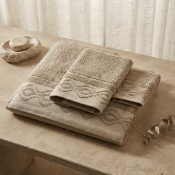 Serviette De Bain 30x40 KHT25-12 Beige