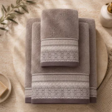 Serviette De Bain KAYNAK 30x40 KHT25-19 Marron