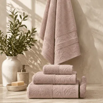 Serviette De Bain 70x140 KHT25-63 Rose